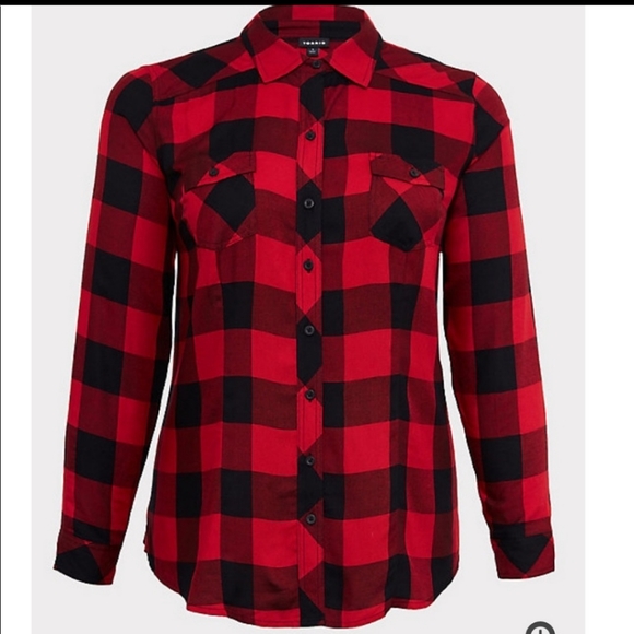 torrid Tops - Torrid buffalo plaid shirt
